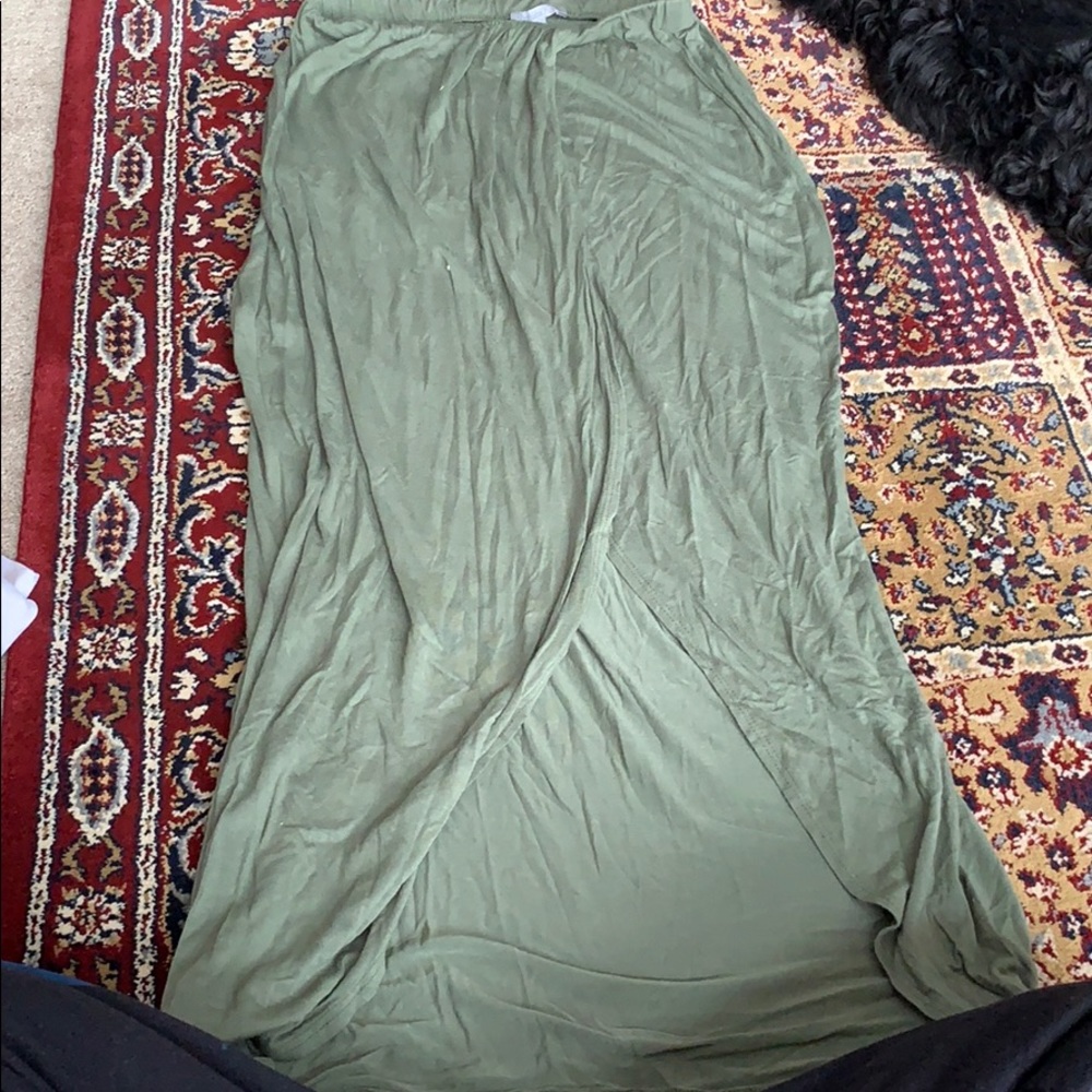 Green Maxi Skirt